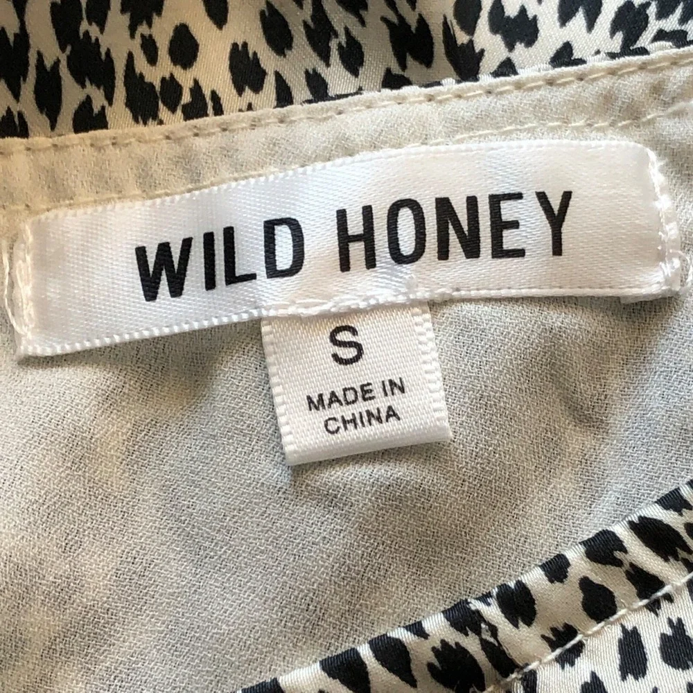 Wild Honey Skirt Womens S Tan Leopard Mini A-Line Satin High Rise WISK766A-1